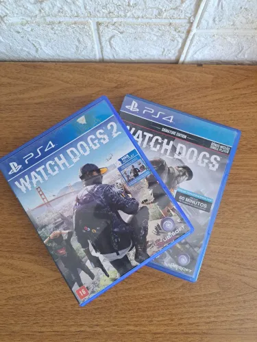 Jogos Watch Dogs 1 e 2 Ps4