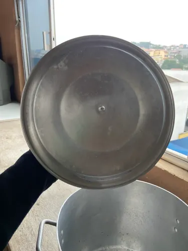Caldeirão inox grande 