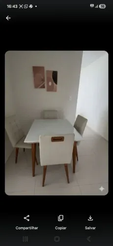 Mesas com 4 cadeiras 