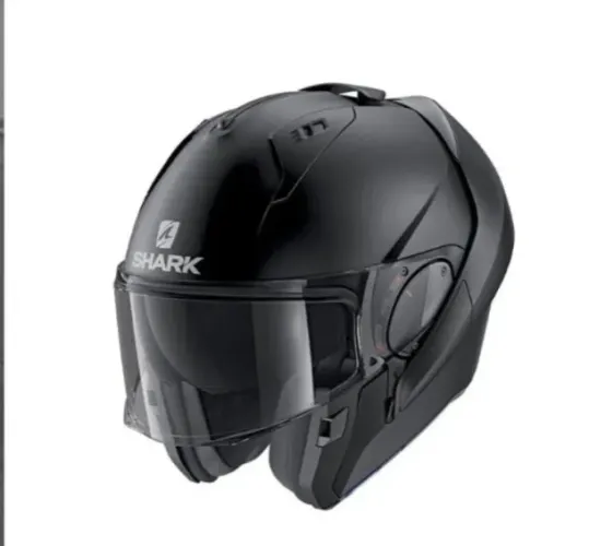 Capacete Shark Moto Modular Escamoteável Evo És Preto Fosco. 