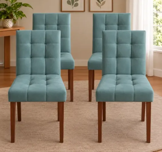 Cadeiras de Mesa de Jantar Verde
