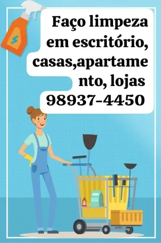 Faço limpeza faxina doméstica 