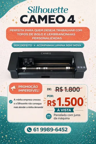 Máquina de corte Silhouette Cameo 4 USADA