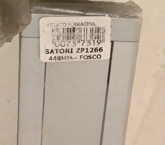 5 Puxadores Embutidos Zen Design Satori ZP1266 Prata Escovada