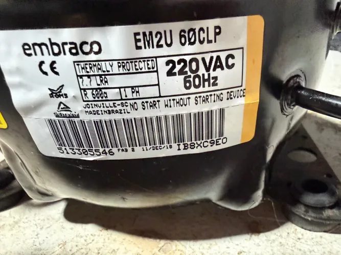 Compressor R600a EMBRACO