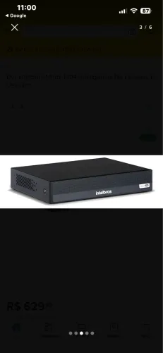 Gravador Digital de Vídeo DVR Intelbras Multi-HD com Inteligência Artificial 