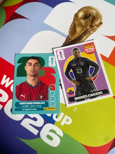 Figurinhas Legend e Cristiano Ronaldo 2026
