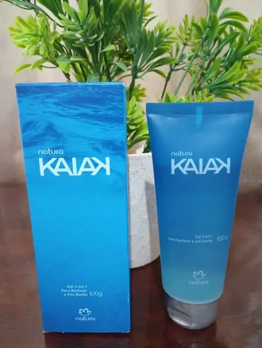Gel 2 em 1 para barbear e pós barba kaiak 