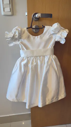 vestido infantil social branco tamanho 2