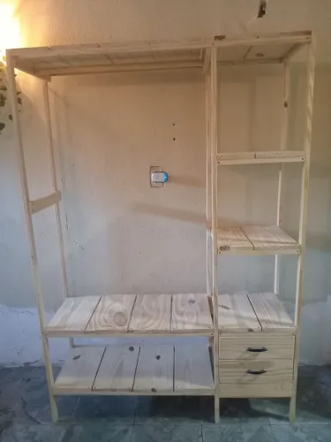 Closet 100%madeira com 02 gavetas
