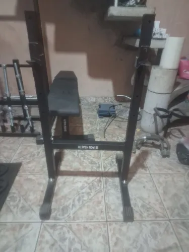 Suporte apoio Barra biceps rosca direta com regulagem
