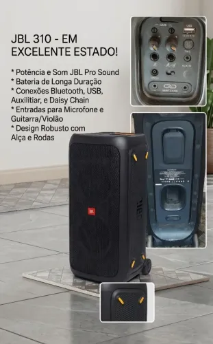 Vendo caixa de som JBL PartyBox 310