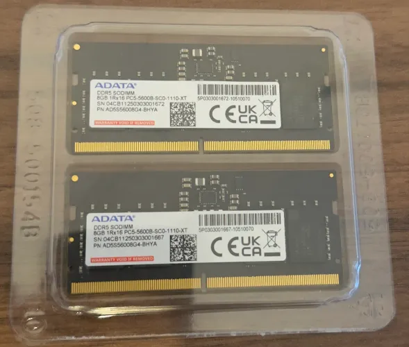 Memoria RAM 2x8gb