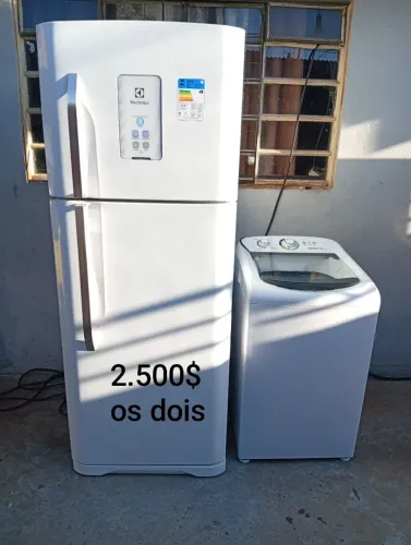 Geladeira e máquina