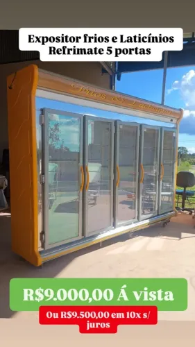 EXPOSITOR REFRIGERADO 5 PORTAS REFRIMATE
