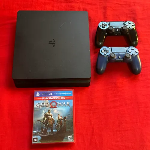 Ps4 Slim Completo 2 Controles + Jogos Inclusos 