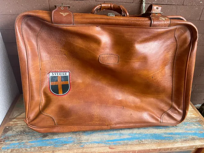 Mala Vintage de Couro