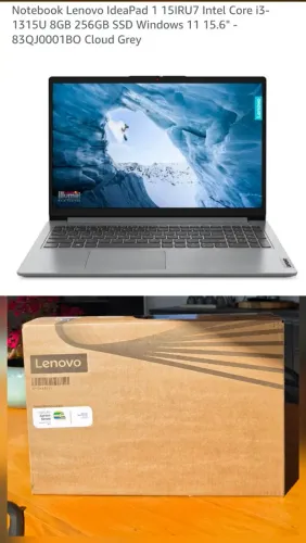 Notebook Lenovo i3 13° geração - Lacrado