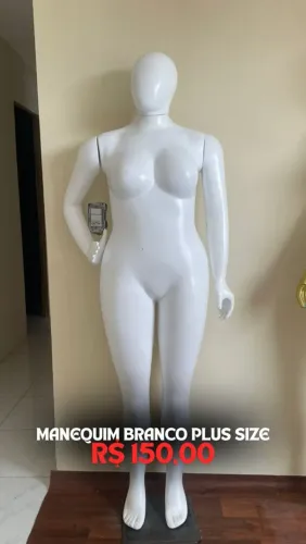 MANEQUIM BRANCO PLUS SIZE