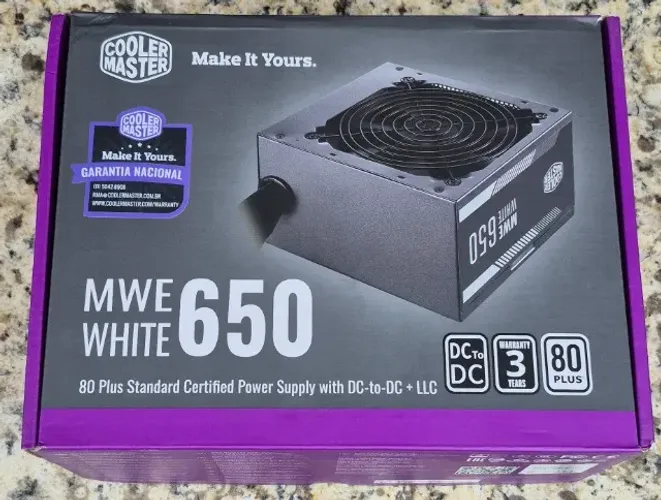 Fonte para PC Cooler Master MWE 650W 80 Plus