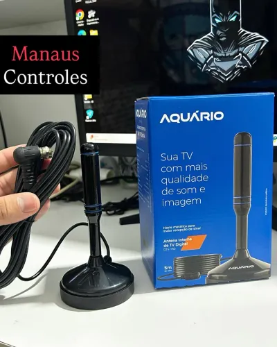 Antena Digital para Tv HDTV Aquário 5M de cabo
