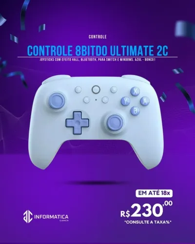 CONTROLE 8BITDO ULTIMATE 2C