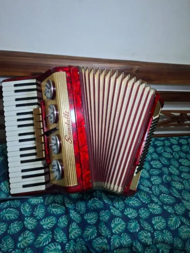Vendo acordeon scandalli italiana 80 baixos seminova muito boa de som afinadissima nada a 