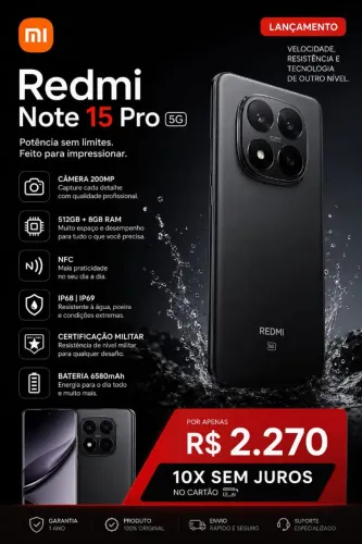 Redmi Note 15 Pro 5G, 512gb 8ram, Global.