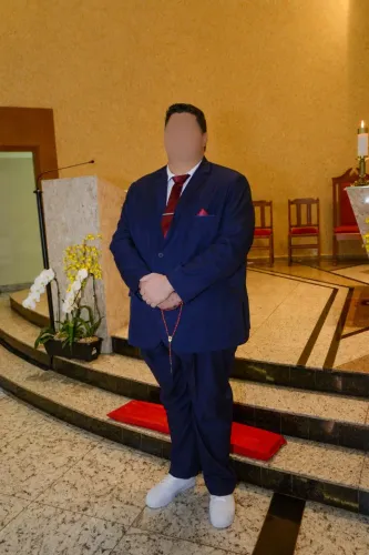 Terno Plus size Azul Marinho