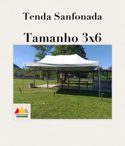 Tenda sanfonada 3x6 ótimo estado