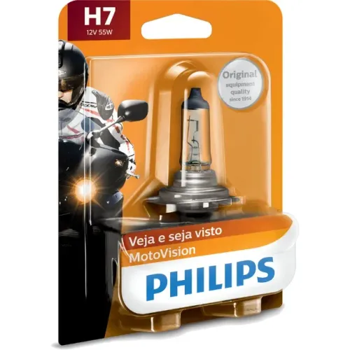 Lampada Philips Motovision Farol H7 12v 55w