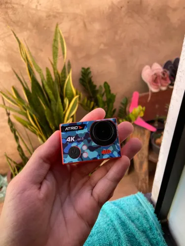 Câmera Átrio 4k/60fps/wifi+32gb