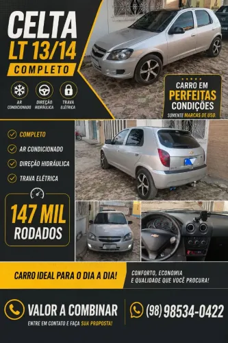 Chevrolet Celta Spirit/ LT 1.0 MPFI 8V Flexp. 5P 2014