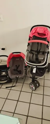 Carrinho de Bebê Travel System Mobi Safety 1st - Edição Pink Joy (3 em 1)
