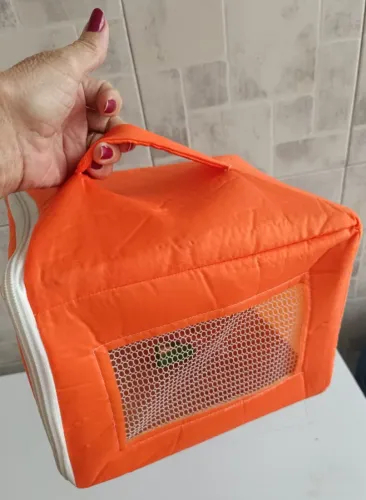 Bolsa para tramsporte calopsita muito nova
