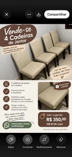 Cadeiras de Jantar 