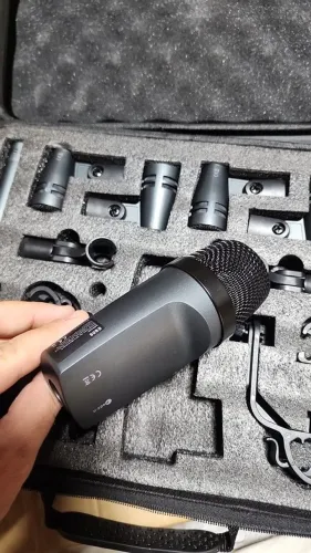 Kit Microfone E608 Para Bateria Dinâmic Cardióide