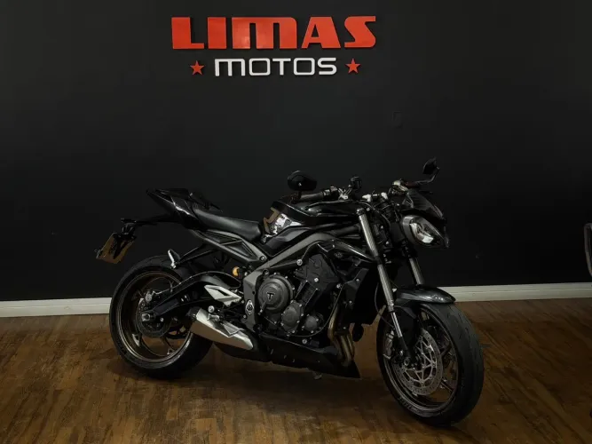 Street Triple RS 765 Cinza 2023 - Apenas 14.600 KM.