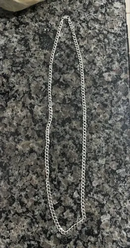 Corrente de Prata 925 legítima - Grumet 70cm / 5mm (Impecável) PARA SAIR RÁPIDO ?
