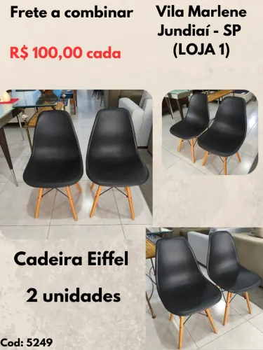 Cadeiras Eiffel 2 unidades R$ 100,00 cada