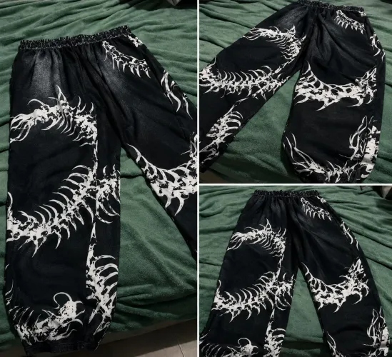 Gym Rark Calça Longa Esportiva Masculina com Estampa Retrô, Academia