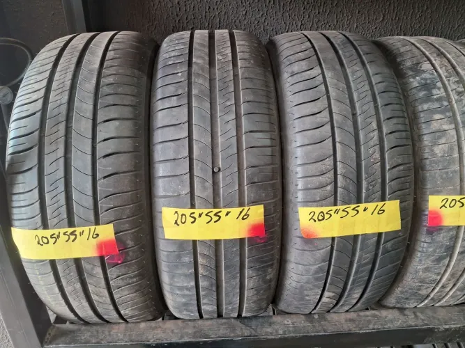 4 pneus 205/55/16 seminovos Michelin