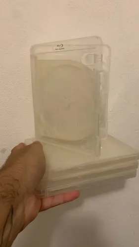 Estojo cases transparentes para Blu-ray duplo - 4 UNIDADES