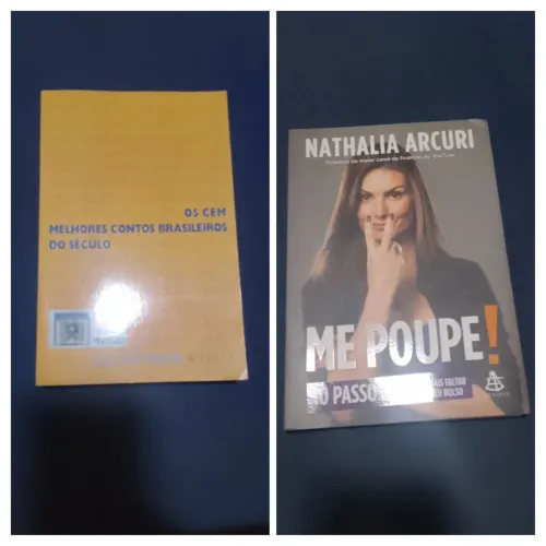 Livros Os cem melhores contos brasileiros do século e Me poupe!