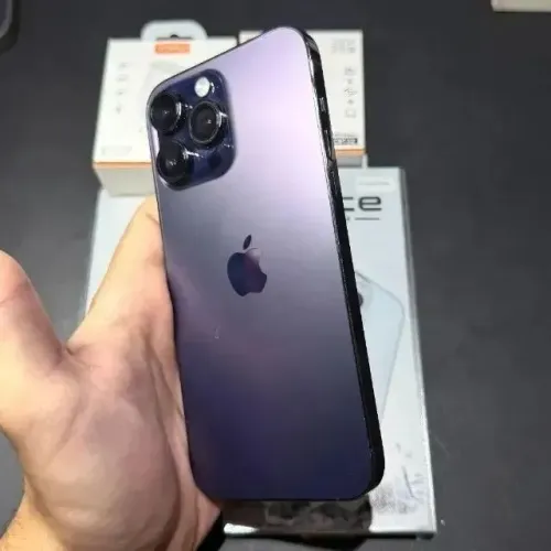 iPhone 14 Pro Max 128GB Roxo! Nunca caiu! Excelente estado! Acc cartão!
