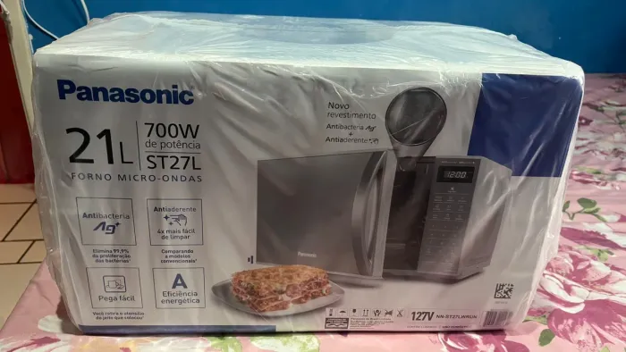 Micro-ondas Panasonic 21L ST27 Novo na caixa.