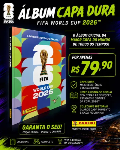 Álbum copa do mundo 2026 capa dura