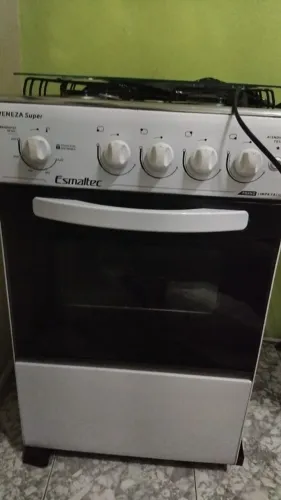 FOGÃO ESMALTEC BRANCO 4 BOCAS ACENDIMENTO AUTOMÁTICO NOVO.