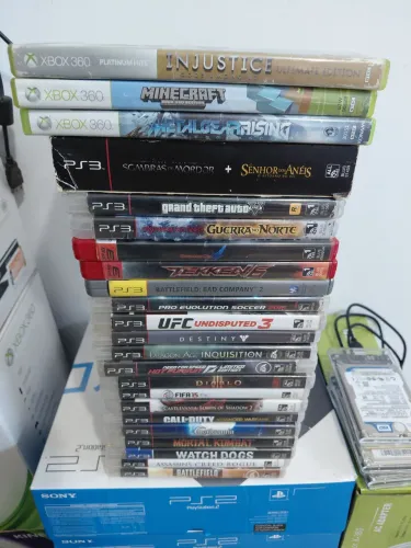Lote 24 jogos de ps3/xbox 360