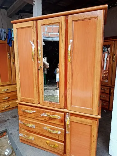 GUARDA ROUPA SOLTEIRO - MADEIRA ANGELIM 3 GAVETAS NOVO!